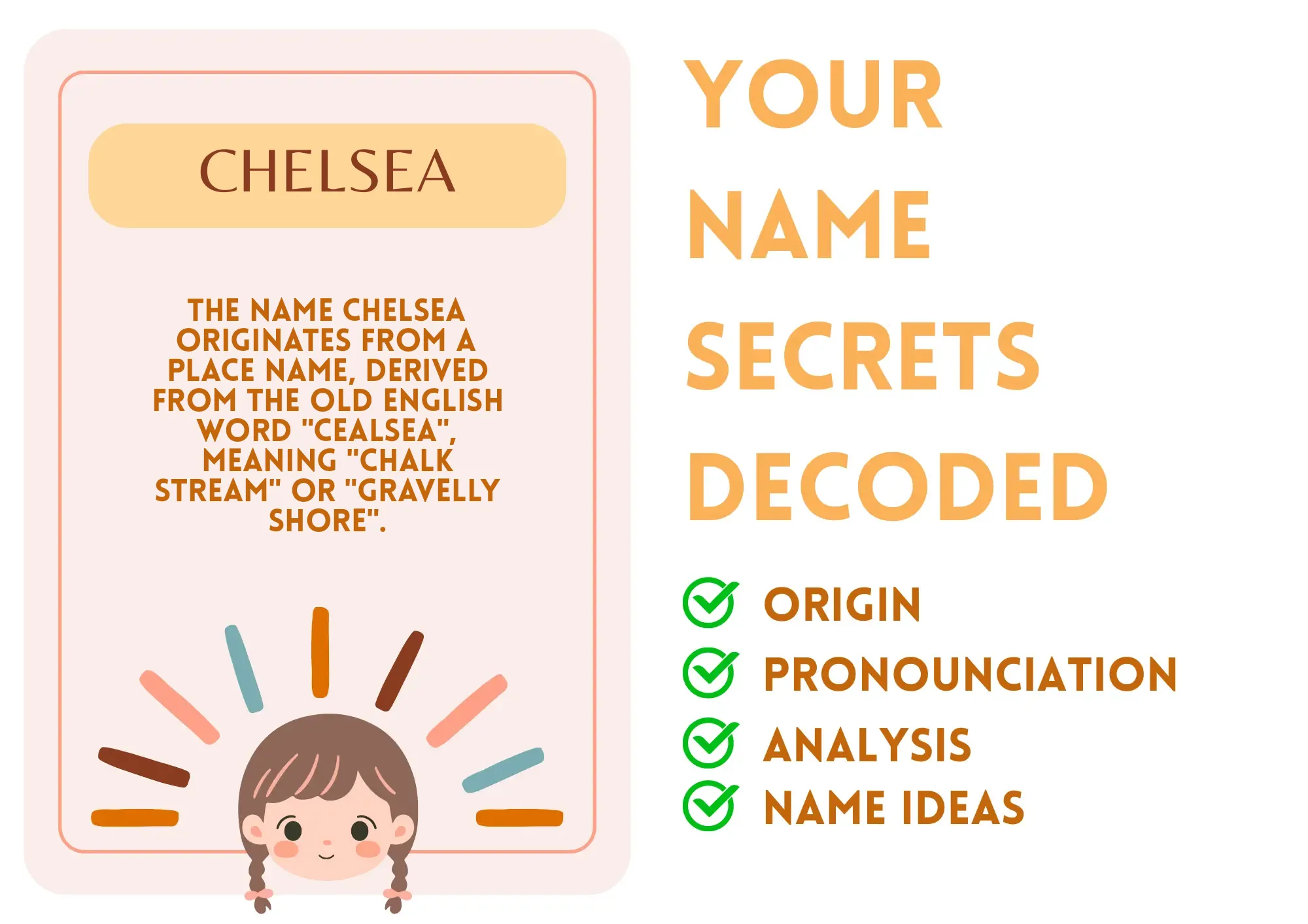 Chelsea - Girl Name Meaning and Pronunciation